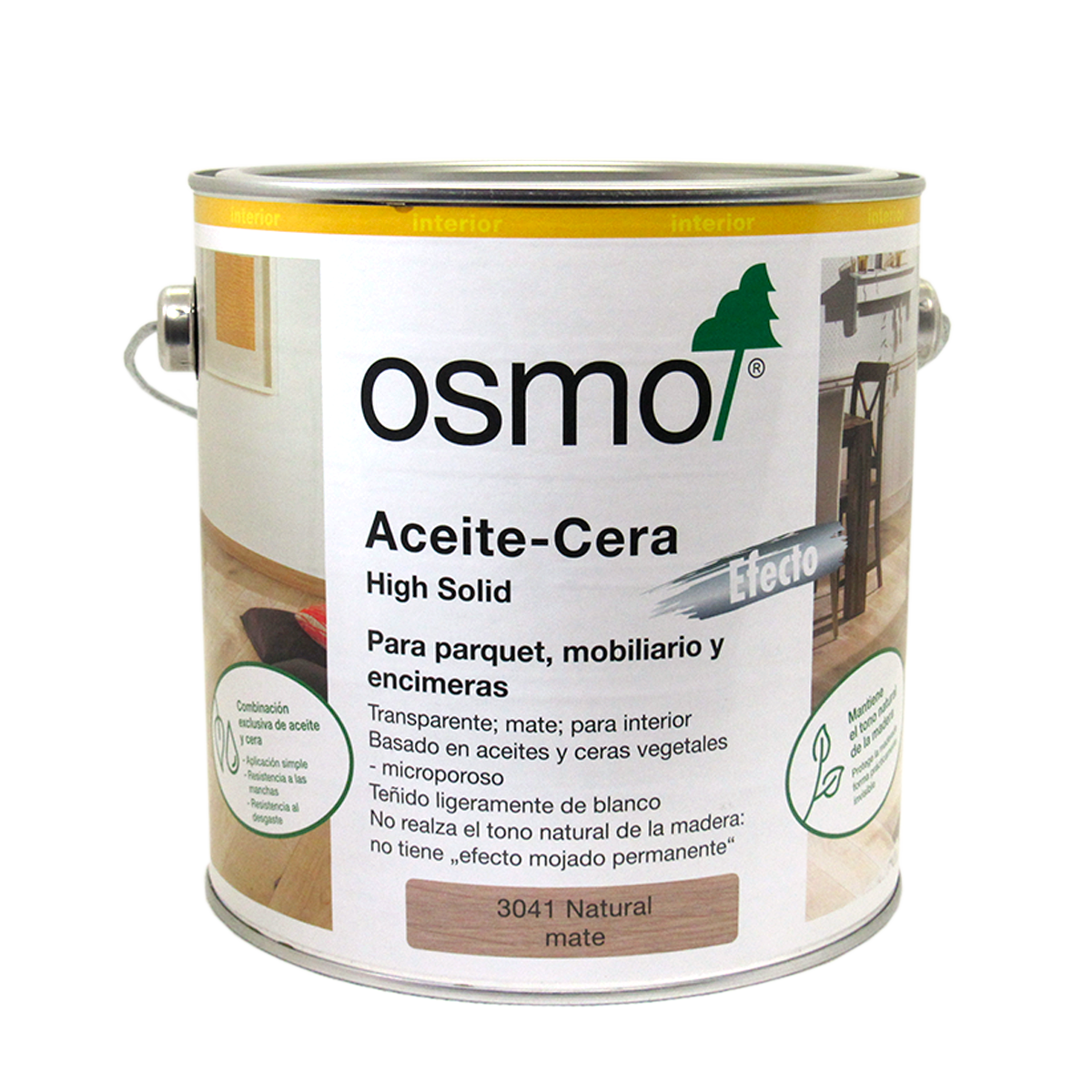 Aceite Cera Efecto Natural para maderas interior de OSMO